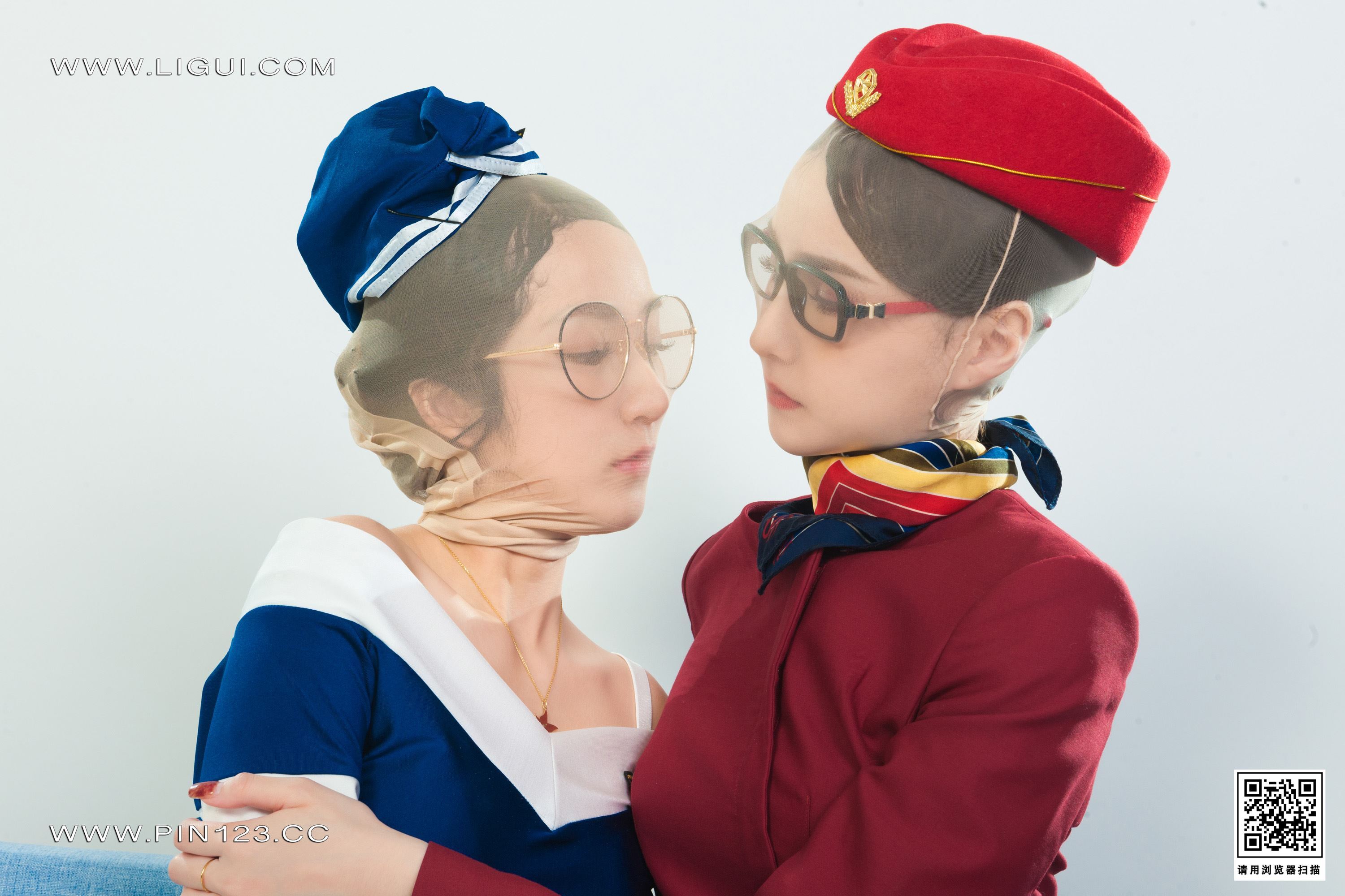 Ligui丽柜 2022.11.11 双生花-空中丝欲 汐汐＆心心